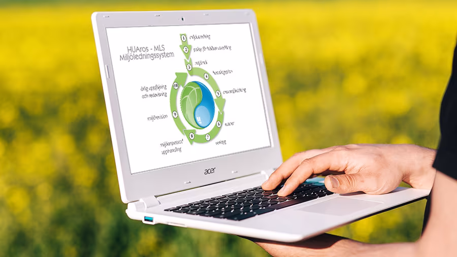 HUAros assisterar er i utvecklingen av ert miljöarbete enligt miljömässiga lagkrav eller för certifiering enligt ISO 14001.